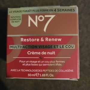 No7 restore renew face neck multi action night cream